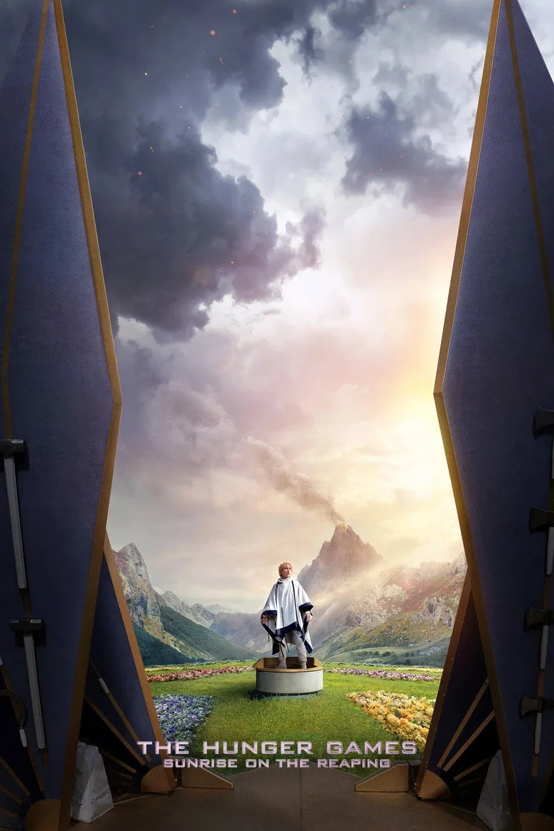 Australian theatrical poster for The Hunger Games: Sunrise on the Reaping